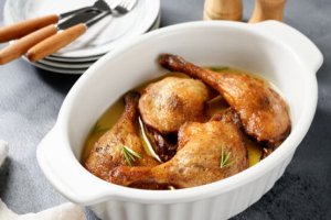 Cuisses de canard confites au four