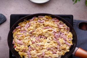 Spaetzle façon carbonara